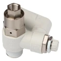 SMC ASP Series Speed Controller Flow Regulator 3/8 in R Inlet 3/8 in Tube Outlet 10 mm ASP530F-03-10S