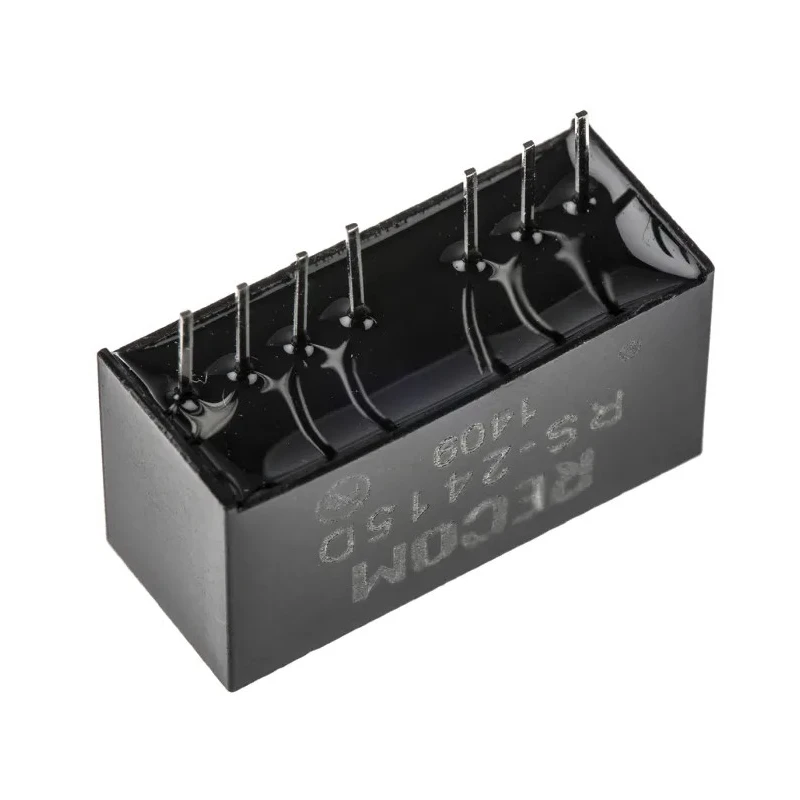 Recom Double Output DC/DC Converter 15V, -15V, 67mA Output, 18-36V Input, 2W, SIP Package Through Hole Mount RS-2415D