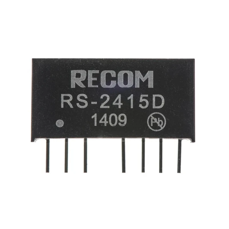 Recom DC/DC Converter Double Output 15V -15V ±67mA 18-36V Input 2W Through Hole SIP Package RS-2415D