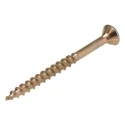 ULTI-MATE Pozisquare Countersunk Steel Wood Screw, Passivated Zinc Plated, M4 Thread 50 mm Length ULT/070