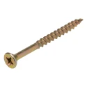 ULTI-MATE Pozisquare Countersunk Steel Wood Screw, Passivated Zinc Plated, M4 Thread 50 mm Length ULT/070