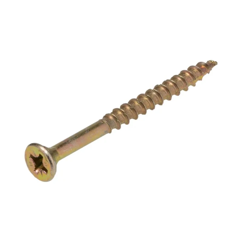 ULTI-MATE Pozisquare Countersunk Steel Wood Screw, Passivated Zinc Plated, M4 Thread 50 mm Length ULT/070