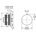 Bulgin Circular Connector 9 Contacts Panel Mount Plug Male Standard Buccaneer Series IP68 PX0707/P/09