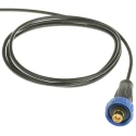 Bulgin 400 Series SMB Coaxial Connector Cable Male, 50 Ω, Straight Body, Pre-Wired, RG174 Cable PX0416/1M00