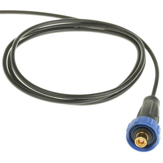 Bulgin 400 Series SMB Coaxial Connector Cable Male, 50 Ω, Straight Body, Pre-Wired, RG174 Cable PX0416/1M00