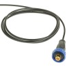 Bulgin 400 Series SMB Coaxial Connector Cable Male, 50 Ω, Straight Body, Pre-Wired, RG174 Cable PX0416/1M00
