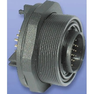 Bulgin Circular Connector, 9 Contacts, Panel Mount, Socket Female, IP68, Polymer Housing, 150V, 5A, Standard PX0707/S/09