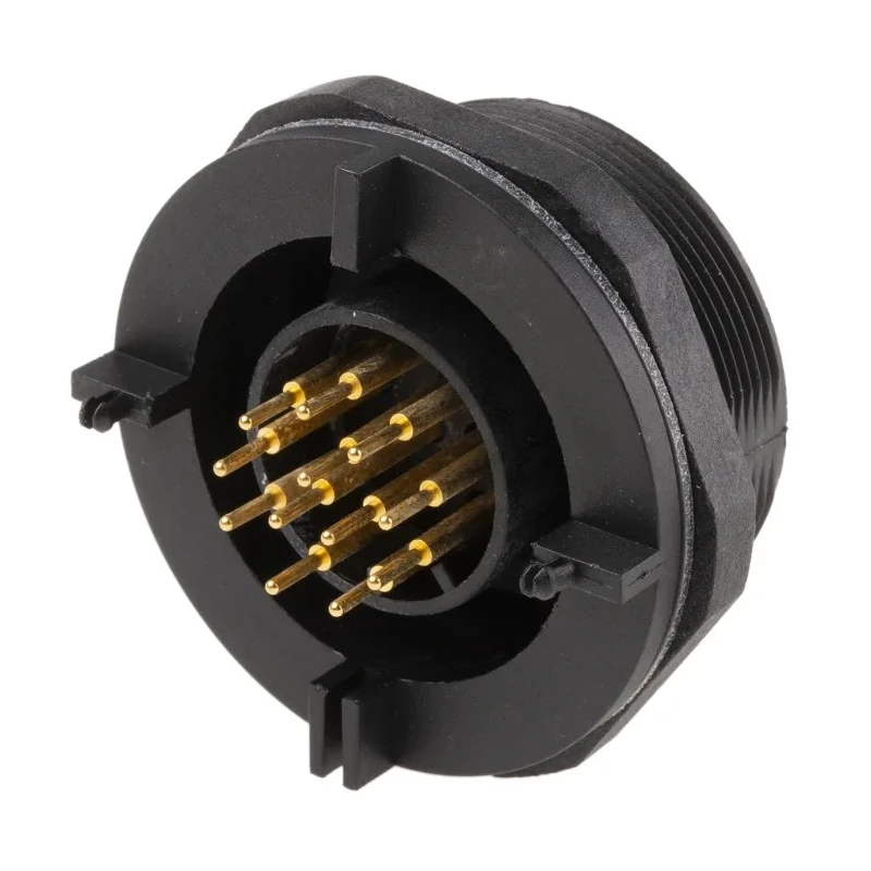 Bulgin Circular Connector Panel Mount Socket Female 12 Contacts 5A 50V IP68 Standard Buccaneer Series PX0707/S/12