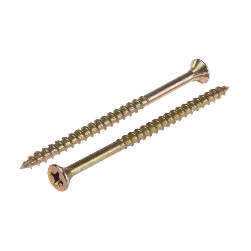 ULTI-MATE Pozisquare Countersunk Steel Wood Screw M4 Thread 70 mm Length Passivated Zinc Plated ULT/080