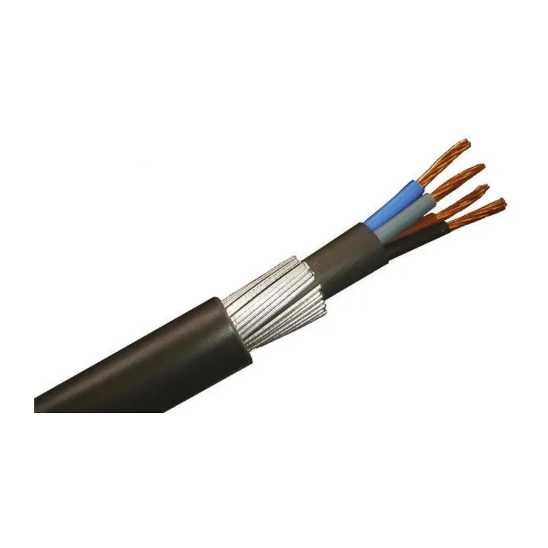 Prysmian BS6724 Afumex 4 Core Power Cable, Black 10mm², 1kV, 90°C, 50 m Length, PEX Jacket BS6724