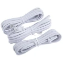 RS PRO Female RJ11 to Male Telephone Extension Cable, White Sheath, 3 m RJ11