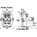 Schaffner Panel Mount IEC Filter 250V AC 2A Male 2 Pole Solder FN389-2-21