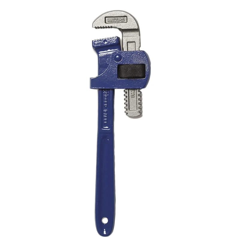 Irwin 38 mm Jaw Capacity Polished Cast Aluminium Pipe Wrench with Metal Handle, 350mm Overall Length T30014