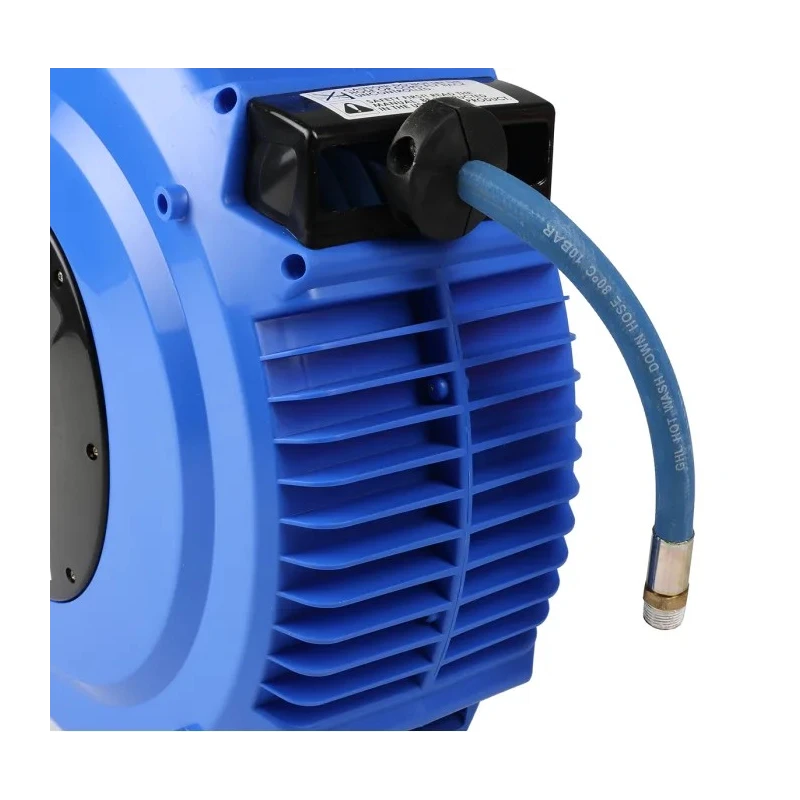 RS PRO Wall Mounted 1/2 in G BSPT 12 mm ID Polypropylene Hose Reel 490 mm Reel Diameter 16 bar Pressure 15 m Length 495-2084
