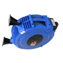 RS PRO Wall Mounted 1/2 in G BSPT 12 mm ID Polypropylene Hose Reel 490 mm Reel Diameter 16 bar Pressure 15 m Length 495-2084