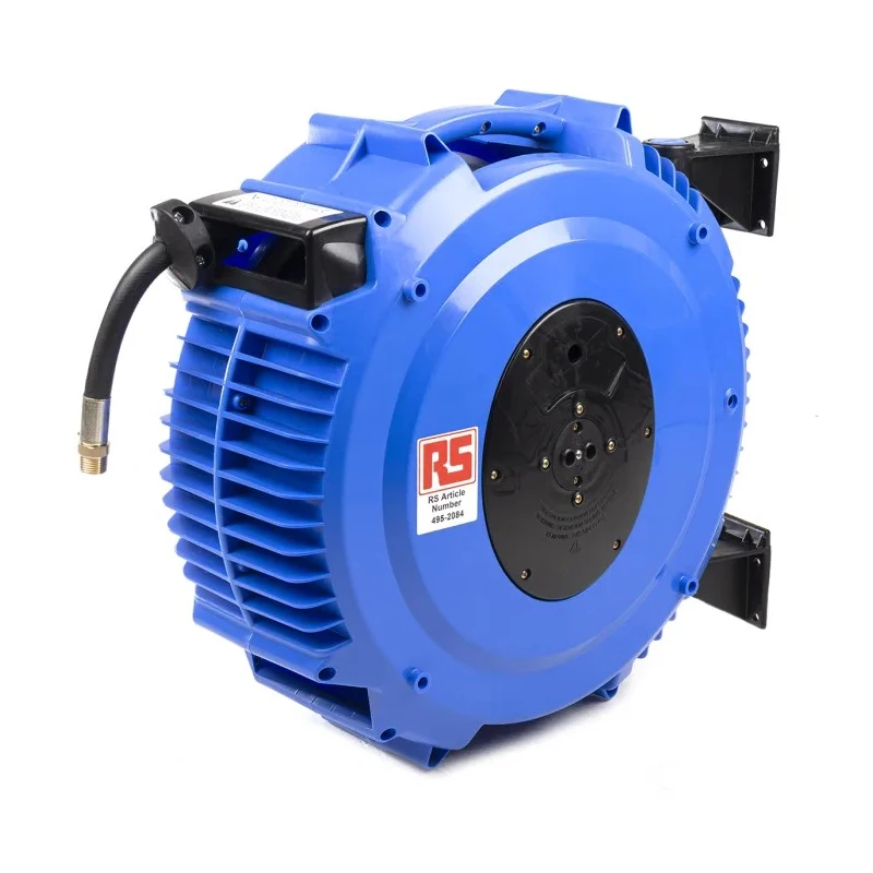 RS PRO 1/2 in G 12 mm ID 490 mm Hose Reel 16 bar Max Operating Pressure 18 m Length Wall Mounted Spring Return 495-2078