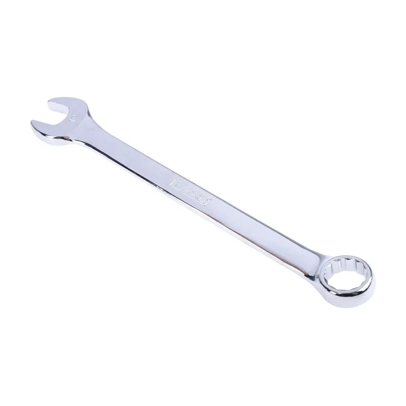 RS PRO Combination Spanner 19 mm, 248mm Overall Length Chrome Vanadium Steel Chrome Finish 495-3532