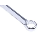 RS PRO Combination Spanner 19 mm, 248mm Overall Length Chrome Vanadium Steel Chrome Finish 495-3532