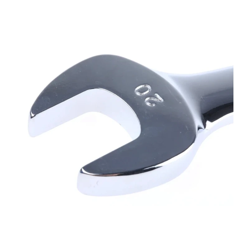 RS PRO Combination Spanner 20 mm, 248mm Overall Chrome Vanadium Steel Chrome Finish 495-3548