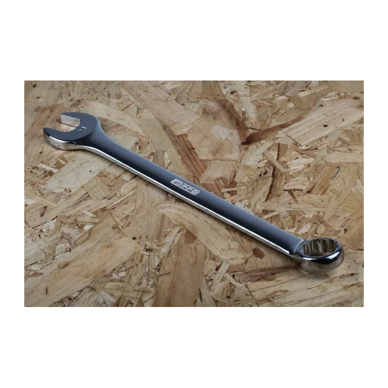 RS PRO Combination Spanner 24 mm, 312mm Overall Chromium Vanadium Steel Chrome Finish 495-3598