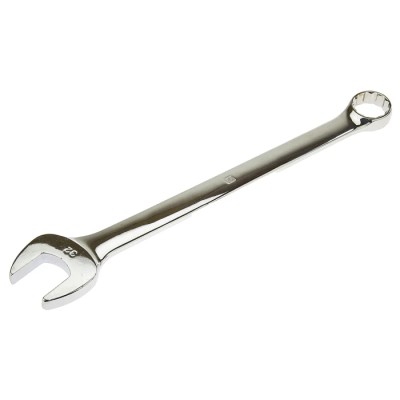 RS PRO Combination Spanner 32 mm, Chrome Vanadium Steel, Chrome Finish, 373mm Overall 495-3627