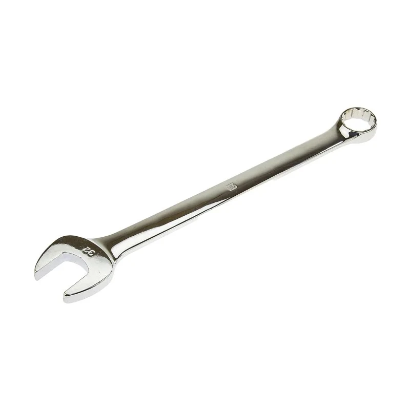 RS PRO Combination Spanner 32 mm, Chrome Vanadium Steel, Chrome Finish, 373mm Overall 495-3627
