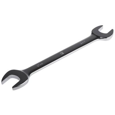 RS PRO Double Ended Open Spanner Metric Size 24 to 27 mm, Chrome Vanadium Steel, Chrome Finish, 293mm Overall Length 495-3762