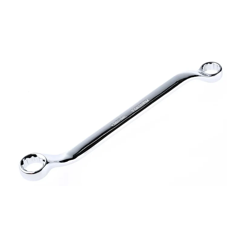 RS PRO Offset Ring Spanner 12 x 13 mm, 206mm Overall Length Chrome Vanadium Steel 495-3879