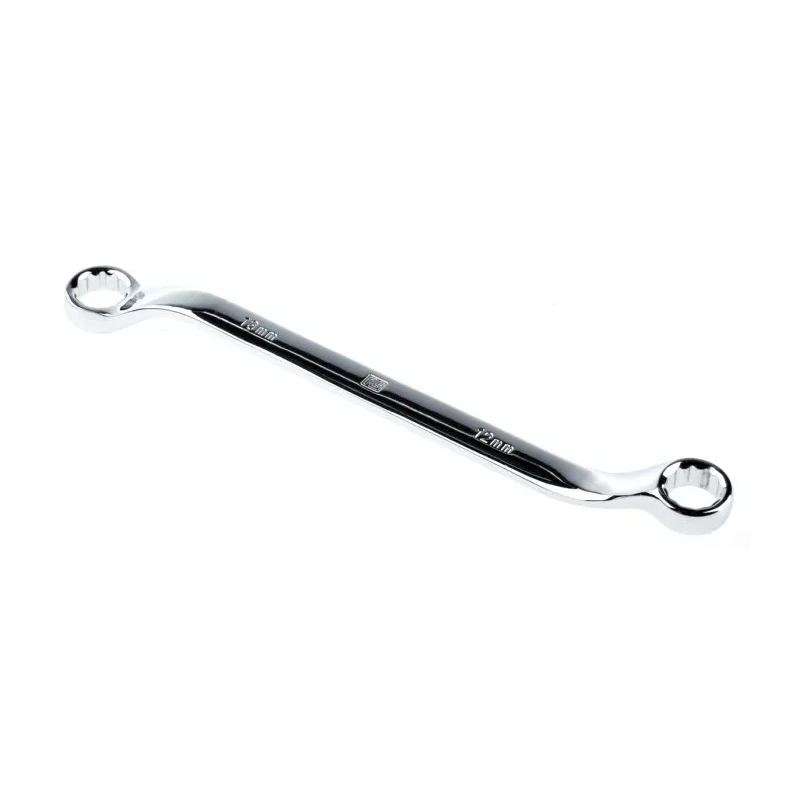RS PRO Offset Ring Spanner 12 x 13 mm, 206mm Overall Length Chrome Vanadium Steel 495-3879
