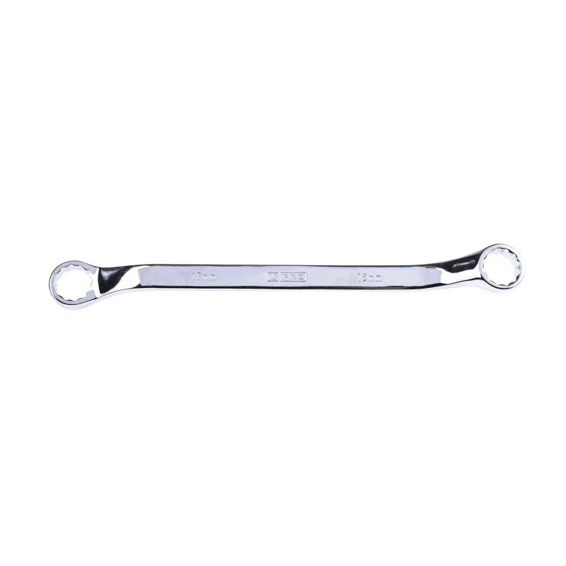 RS PRO Offset Ring Spanner 16 to 17 mm² Chrome Vanadium Steel Chrome Finish 237mm Length 495-3891