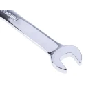 RS PRO Double Ended Open Spanner Metric 8 x 10 mm, Chrome Vanadium Steel, Chrome Finish, 135mm Length 495-3841
