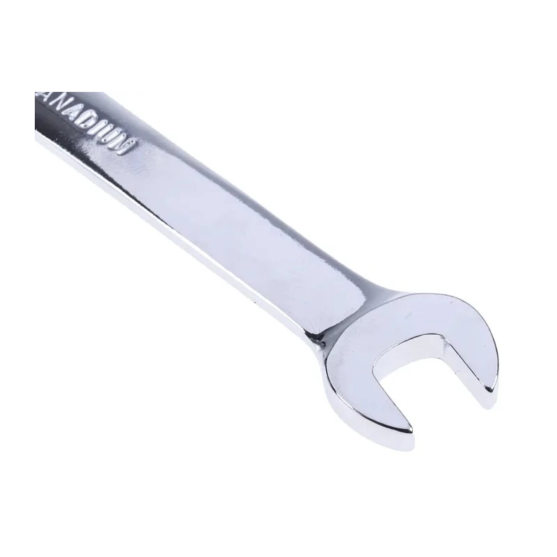 RS PRO Double Ended Open Spanner Metric 8 x 10 mm, Chrome Vanadium Steel, Chrome Finish, 135mm Length 495-3841