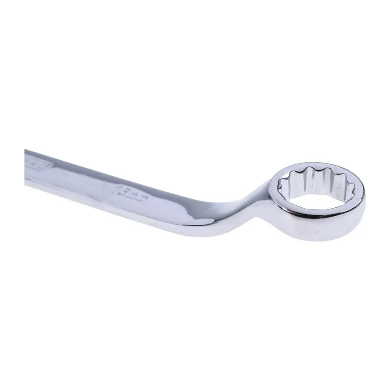 RS PRO Offset Ring Spanner 16 to 17 mm² Chrome Vanadium Steel Chrome Finish 237mm Length 495-3891