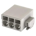 HARTING Har-Flexicon Series PCB Terminal Block 2-Contact 2.54 mm Pitch Through Hole Horizontal White 160V 8.4A 14010213110160