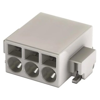 HARTING Har-Flexicon Series PCB Terminal Block 2-Contact 2.54 mm Pitch Through Hole Horizontal White 160V 8.4A 14010213110160