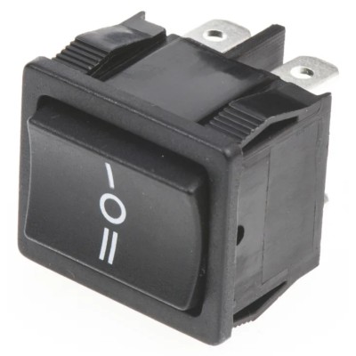 TE Connectivity Gemini A Series DPDT Rocker Switch Panel 10A 125VAC 6A 250VAC On-Off-On (On)-Off-(On) 2-1634200-6