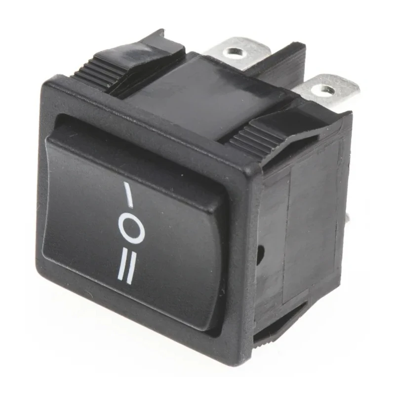 TE Connectivity Gemini A Series DPDT Rocker Switch Panel 10A 125VAC 6A 250VAC On-Off-On (On)-Off-(On) 2-1634200-6