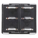 TE Connectivity Gemini A Series DPDT Rocker Switch Panel 10A 125VAC 6A 250VAC On-Off-On (On)-Off-(On) 2-1634200-6