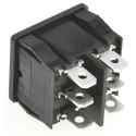 TE Connectivity Gemini A Series DPDT Rocker Switch Panel 10A 125VAC 6A 250VAC On-Off-On (On)-Off-(On) 2-1634200-6