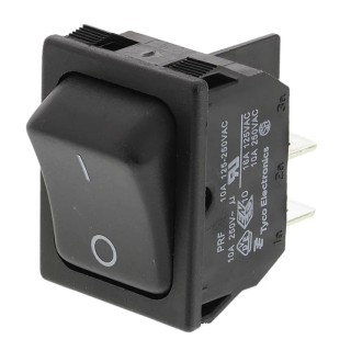 TE Connectivity DPST On-Off On-Off Rocker Switch Panel 10A 28V DC Polyamide Housing 1634201-2