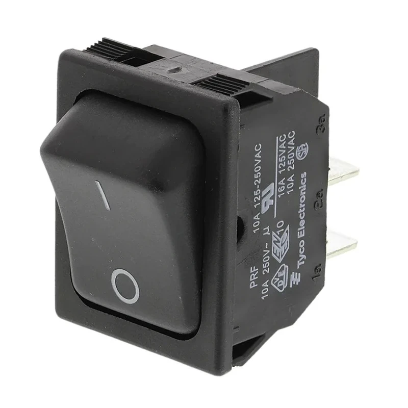 TE Connectivity DPST On-Off On-Off Rocker Switch Panel 10A 28V DC Polyamide Housing 1634201-2