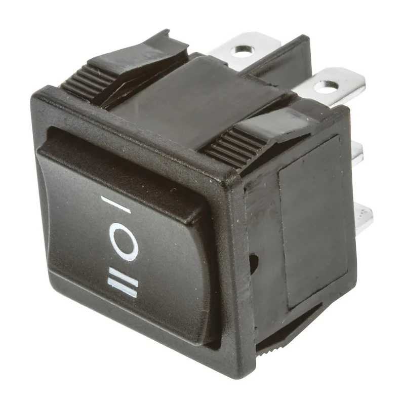 TE Connectivity DPDT On-Off-On Rocker Switch Panel 1-1634200-7 10A, IP66, Panel Mount