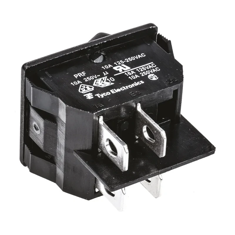 TE Connectivity DPST On-Off On-Off Rocker Switch Panel 1634201-3