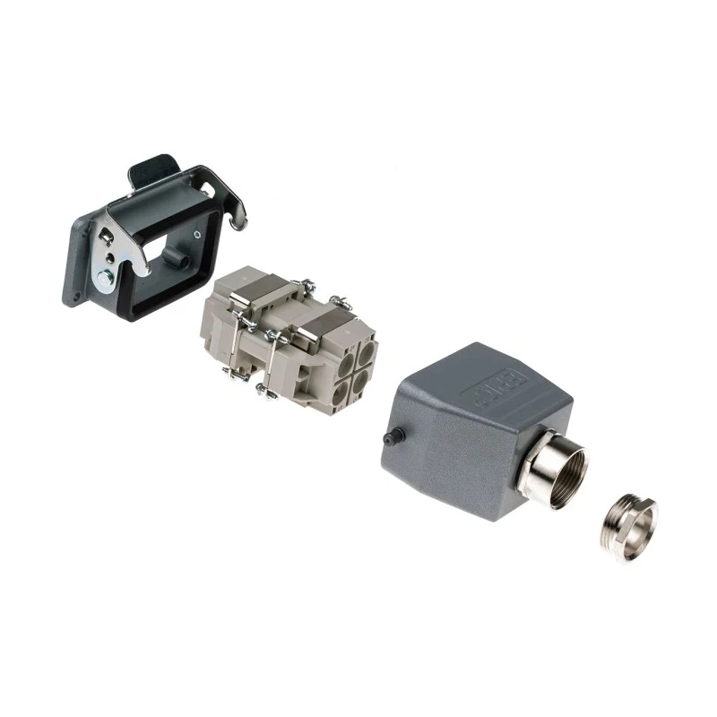 EPIC Heavy Duty Power Connector 4 Way 40A 1kV IP65 Rated M25 Thread H-Q5 HIGH CURRENT VOLTAGE KIT