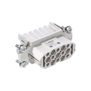 EPIC Heavy Duty Power Connector Insert 10A, H-D Series Male, 16 Contacts 11282200