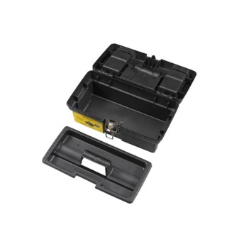 Stanley Plastic Tool Box Yellow Black 320mm Length 130mm Width 180mm Height 1-92-064