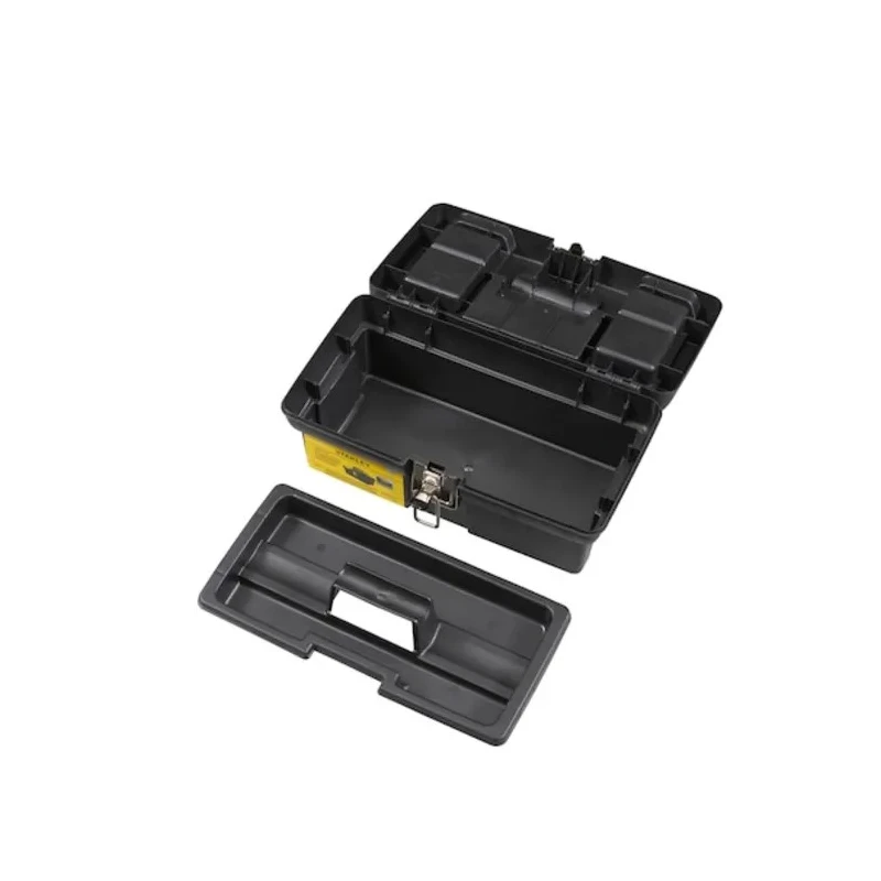 Stanley Plastic Tool Box Yellow Black 320mm Length 130mm Width 180mm Height 1-92-064