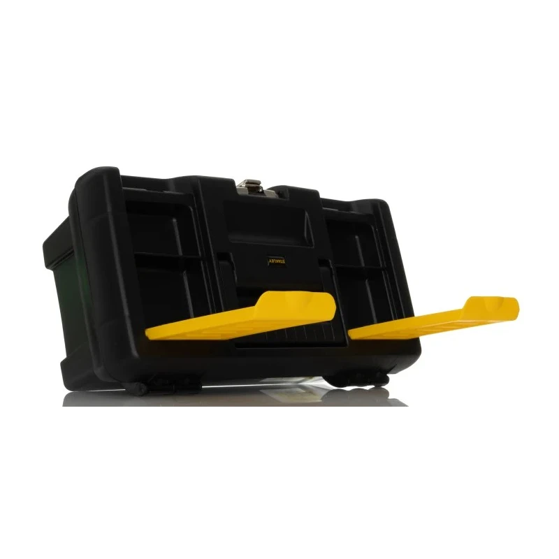 Stanley Plastic Tool Box Yellow Black 320mm Length 130mm Width 180mm Height 1-92-064