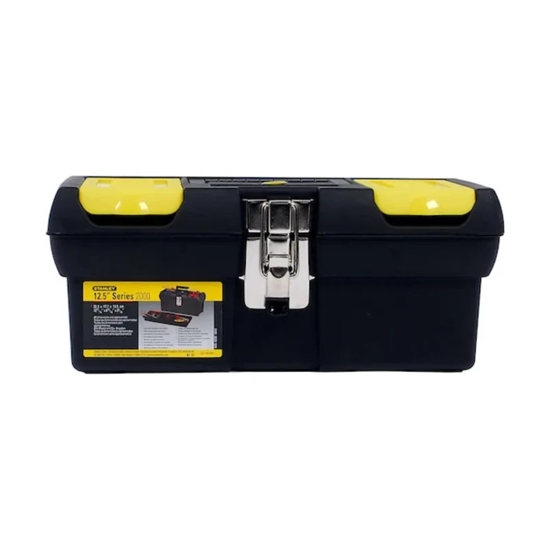 Stanley Plastic Tool Box Yellow Black 320mm Length 130mm Width 180mm Height 1-92-064