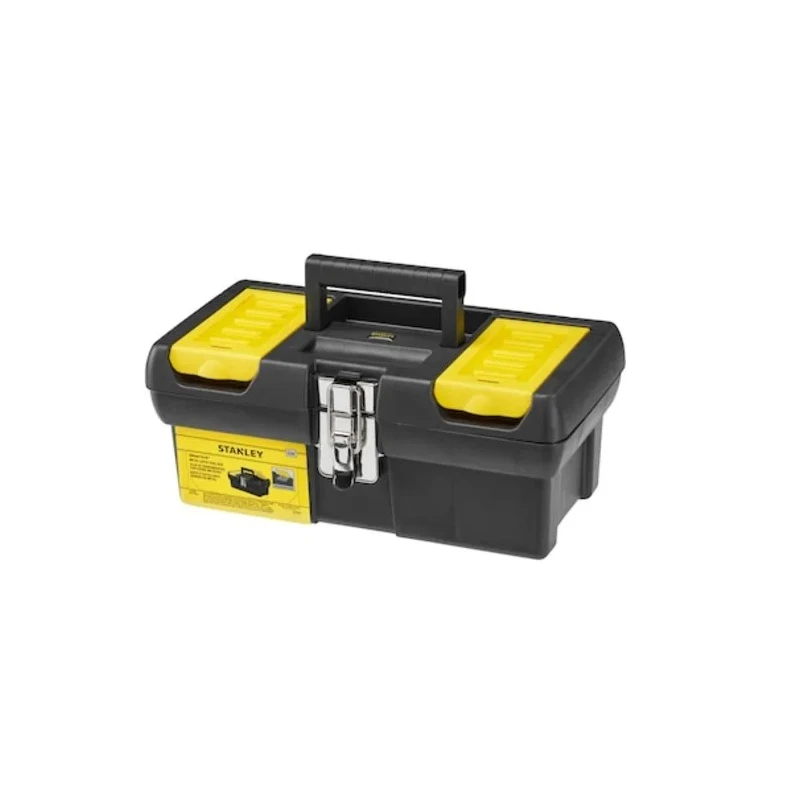 Stanley Plastic Tool Box Yellow Black 320mm Length 130mm Width 180mm Height 1-92-064